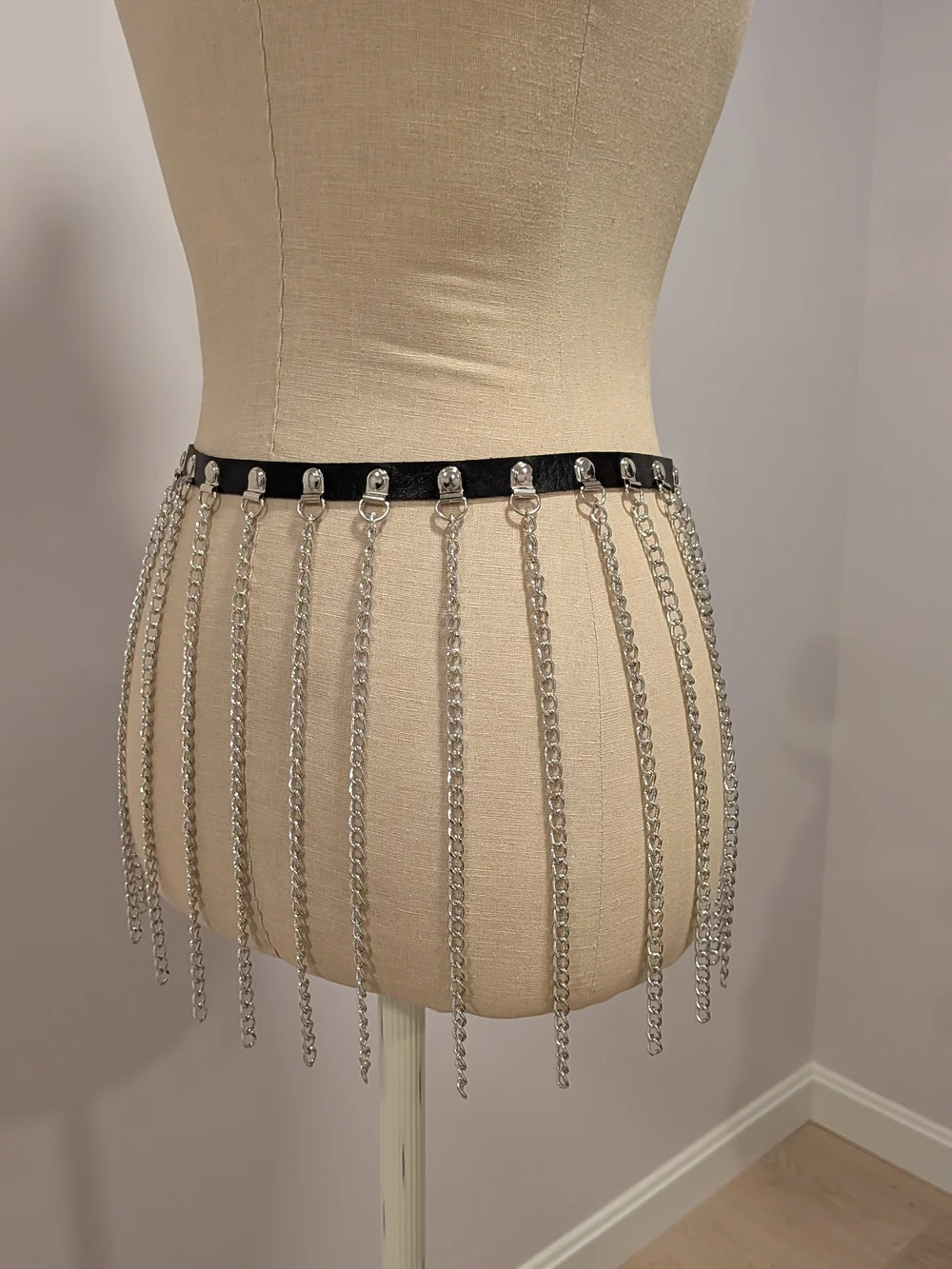 Edgy Chain Fringe Belt | Punk | Grunge | Goth | Indie Sleaze | Festival | Club
